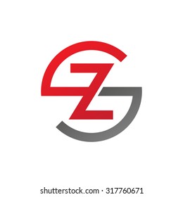 ZS SZ initial company circle S logo red