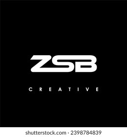 ZSB Letter Initial Logo Design Template Vector Illustration