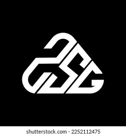 ZSG Brief Logo kreatives Design mit Vektorgrafik, ZSG einfach und modern Logo.