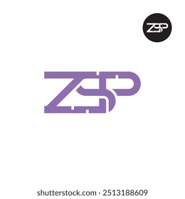 ZSP Logo Letter Monogram Design