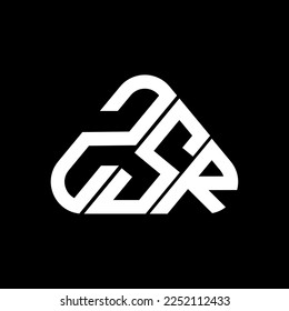 ZSR letter logo creative design with vector graphic, ZSR simple and modern logo.