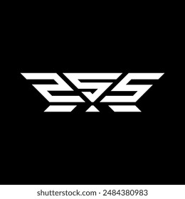 ZSS-Schriftlogo Vektorgrafik Design, ZSS schlicht und modern Logo. ZSS Luxuriöses Alphabet-Design  