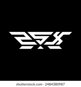 ZSX letter logo vector design, ZSX simple and modern logo. ZSX luxurious alphabet design  