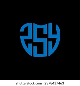 ZSY letter logo creative design. ZSY unique design.
