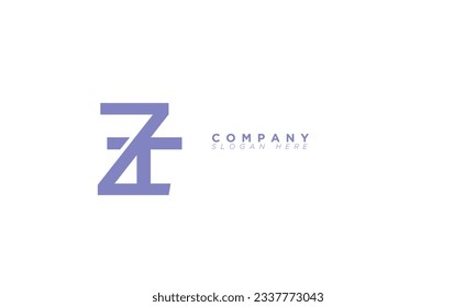 ZT Alphabet letters Initials Monogram logo TZ, Z and T