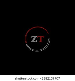 Plantilla de diseño de logotipo de letras modernas creativas de ZT