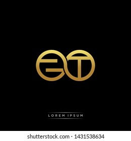 ZT initial letter linked circle capital monogram logo modern template