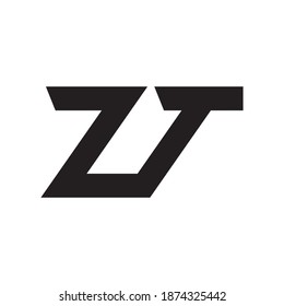 zt initial letter vector logo