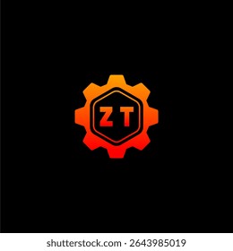 ZT Initials Tech Logo Vector Art Icons and Graphics