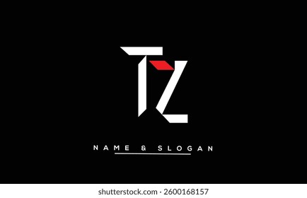 ZT, TZ Abstract Letters Logo Monogram
