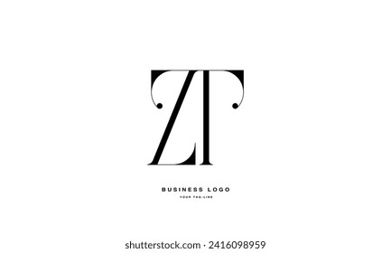 ZT, TZ, Z, T, Abstract Letters Logo Monogram