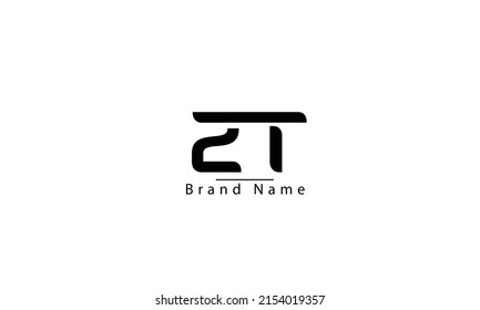 ZT Z T abstrakte Vektorlogo-Monogramm-Vorlage