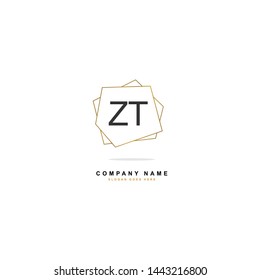 ZT Z T Initial logo Beauty template vector