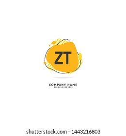 ZT Z T Initial logo Beauty template vector