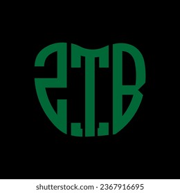 ZTB letter logo creative design. ZTB unique design.
