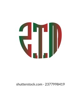 ZTM letter logo creative design. ZTM unique design.
