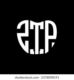 ZTP-Brief-Logo kreatives Design. ZTP einzigartiges Design.

