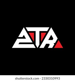 Dreiecksbuchstabe des ZTR-Logos mit Dreiecksform. ZTR Dreieck Logo Design Monogramm. ZTR Dreieck Vektor Logo Vorlage mit roter Farbe. Das dreieckige ZTR-Logo Einfach, elegant und luxuriös.