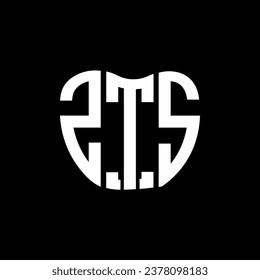 ZTS letter logo creative design. ZTS unique design.
