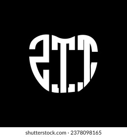 ZTT letter logo creative design. ZTT unique design.
