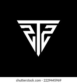 Plantilla de icono del vector de diseño del logotipo moderno inicial ZTZ