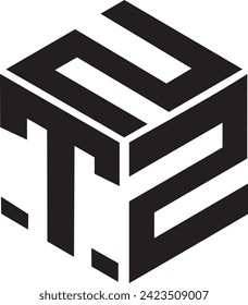 ZTZ Polygon logo design, icon, symbol, vector file, 