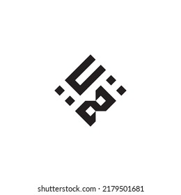 ZU abstract geometric concept logo in high quality professional design that will be best for street style