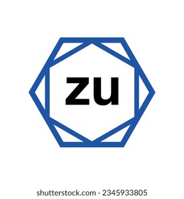 ZU Firmenname in Diamantform. ZU Monogramm.