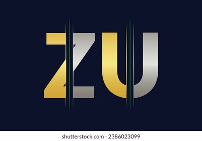 Zu buchstabiertes bunter Logo im Kreis. Vektorlogo-Illustration.