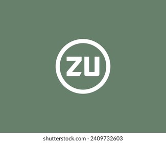 ZU Logo-Design-Vektorgrafik-Vorlage