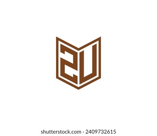 ZU Logo-Design-Vektorgrafik-Vorlage