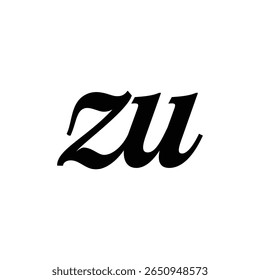 zu modern minimalist timeless logo design blending simplicity and elegance, ideal for businesses seeking a clean, professional, and enduring brand identity across digital and print platforms.