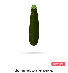 Zucchini color flat icon