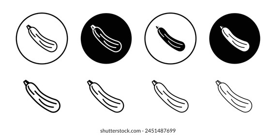 Zucchini or cucumber icon. fresh diet food for vegetarian symbol. courgetti ripe salad vector