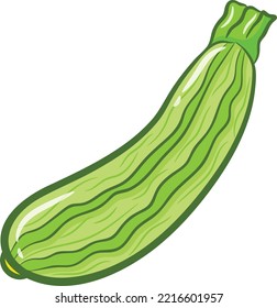 zucchini cute drawing for school flashcard
