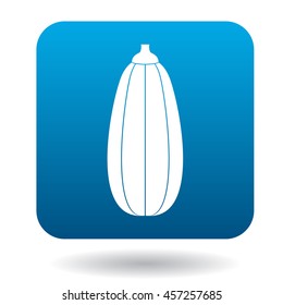 Zucchini icon in flat style on a white background