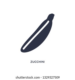 zucchini icon. Simple element illustration from fruits and vegetables concept. zucchini editable symbol design on white background. Can be use for web and mobile.
