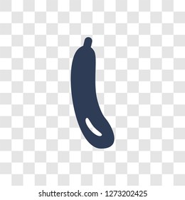 Zucchini icon. Trendy Zucchini logo concept on transparent background from Fruits and vegetables collection