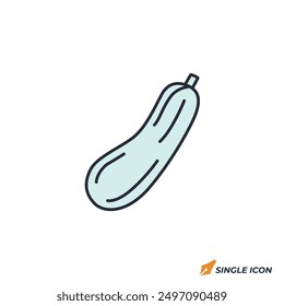 Zucchini icon vector illustration. Zucchini symbol isolated on white background