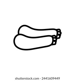 Icono de calabacín en vector. Logotipo
