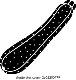The zucchini isolated on white background