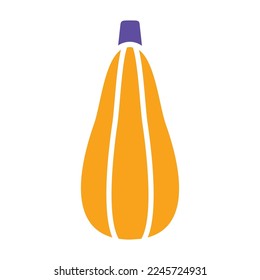 Zucchini isolated vector glyph icon. Vegetable sign. Graph symbol for food and drinks web site, apps design, mobile apps and print media, logo, UI