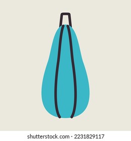 Zucchini isolated vector icon. Vegetable sign. Graph symbol for food and drinks web site, apps design, mobile apps and print media, logo, UI