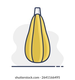Zucchini isolated vector icon. Vegetable sign. Graph symbol for food and drinks web site, apps design, mobile apps and print media, logo, UI