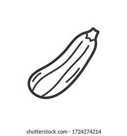 Zucchini line icon. Vector Illustration.