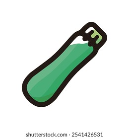 Zucchini outline icon for graphic design, apps and websites