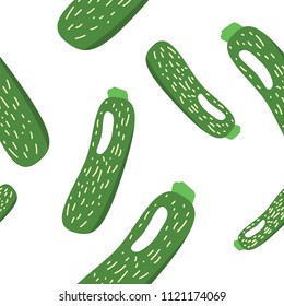 zucchini seamless pattern 