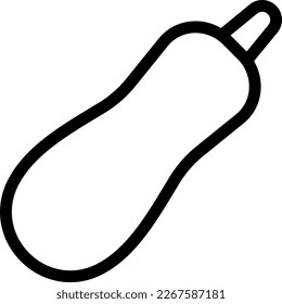 zucchini Vector illustration on a transparent background. Premium quality symmbols. Thin line vector icons for concept and graphic design.