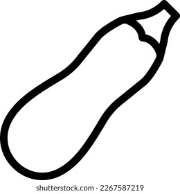 ilustración de zucchini Vector sobre un fondo transparente. Símbolos de calidad superior. Iconos vectoriales de línea delgada para el diseño de conceptos y gráficos.