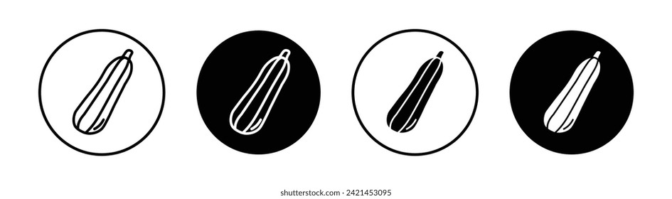 Zucchini Vector Line Icon Illustration.